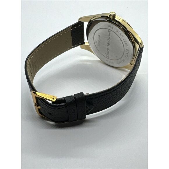 Michael Kors Blake MK3226 Women's Black Leather Analog Dial Quartz Watch JNA811 - Picture 10 of 11